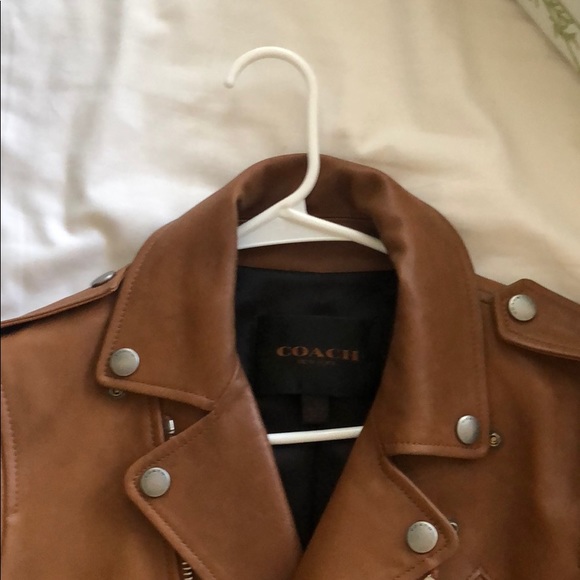 Coach leather jacket, size 4 - Picture 3 of 6